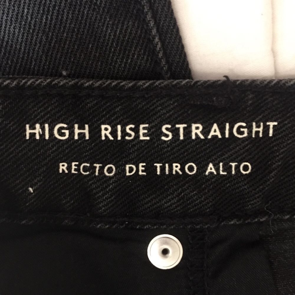 Universal Thread High Rise Straight Black Jeans - Picture 4 of 4